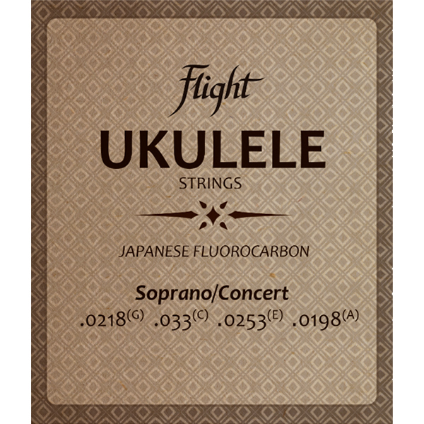 Flight FUSSC100 Fluorocarbon Ukulele Strings – Soprano/Concert