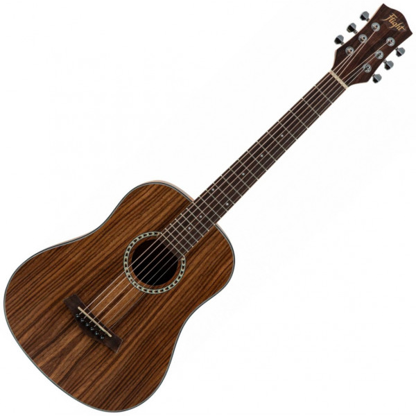 Flight TR-1000 Teak 3/4 Travel Acoustic Guitar